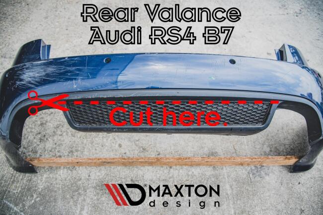Maxton Design Heckdiffusor für Audi RS4 B7 Hochglanz schwarz