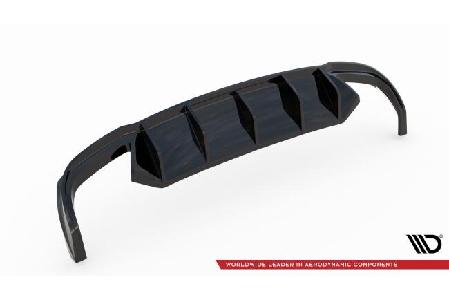 Maxton Design Heckdiffusor für Skoda Octavia RS 3 III 5E Diesel Hochglanz schwarz