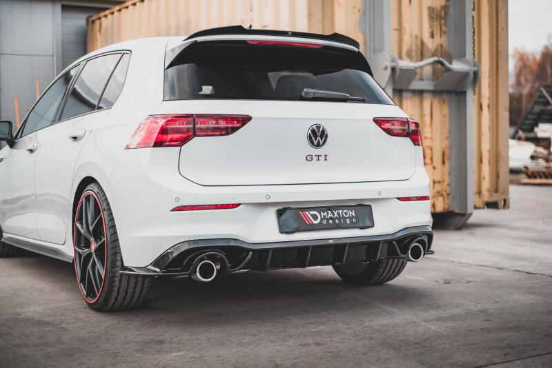 Maxton Design Heckdiffusor V.1 für VW Golf 8 GTI / GTD / GTE / R-Line Hochglanz schwarz