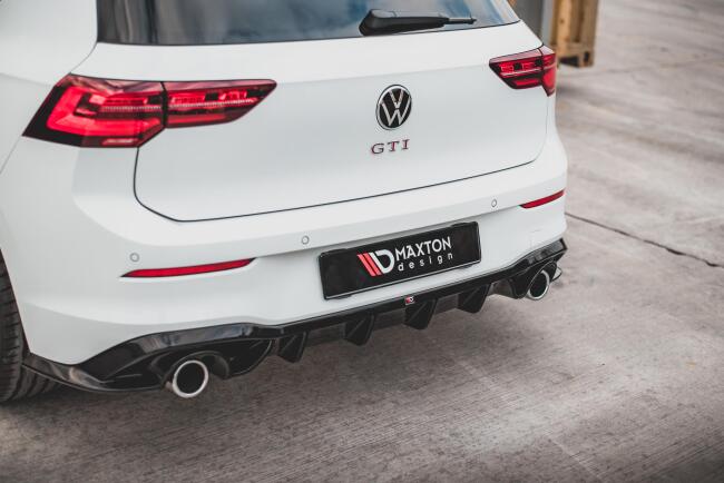 Maxton Design Heckdiffusor V.1 für VW Golf 8 GTI / GTD / GTE / R-Line Hochglanz schwarz