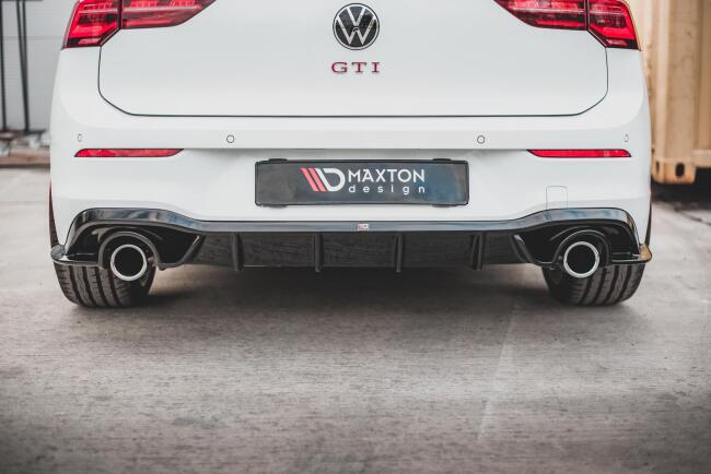 Maxton Design Heckdiffusor V.1 für VW Golf 8 GTI / GTD / GTE / R-Line Hochglanz schwarz