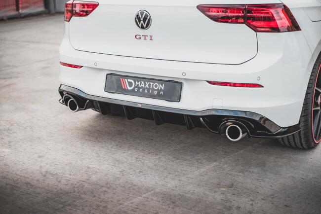 Maxton Design Heckdiffusor V.1 für VW Golf 8 GTI / GTD / GTE / R-Line Hochglanz schwarz