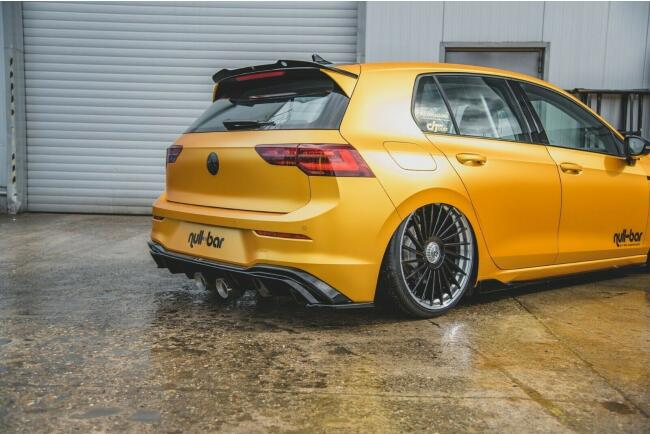 Edelstahl Sportauspuff Endschalldämpfer für VW Golf 8 1.5 TSI 110 kW Endrohre 100mm