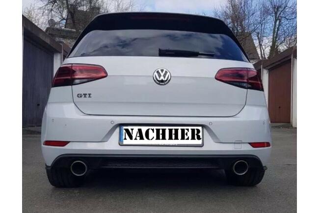 Edelstahl Auspuff Endrohre für VW Golf 7 GTI...