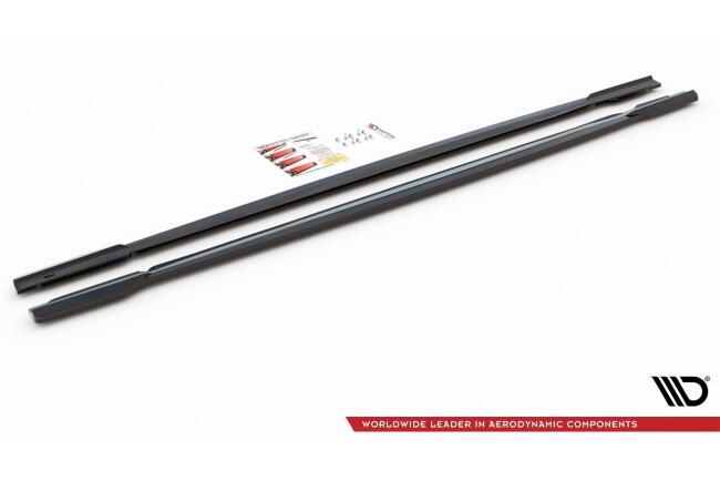 Maxton Design Seitenschweller (Paar) V.1 für Audi RS6 / RS7 C8 Hochglanz schwarz