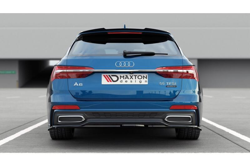 Maxton Design Heckdiffusor für Audi A6 C8 S-Line Avant Hochglanz schwarz