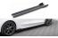 Maxton Design Street Pro Seitenschweller (Paar) für Ford Focus ST / ST-Line Mk4 matt schwarz mit Hochglanz Flaps