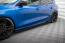 Maxton Design Street Pro Seitenschweller (Paar) für Ford Focus ST / ST-Line Mk4 matt schwarz mit Hochglanz Flaps