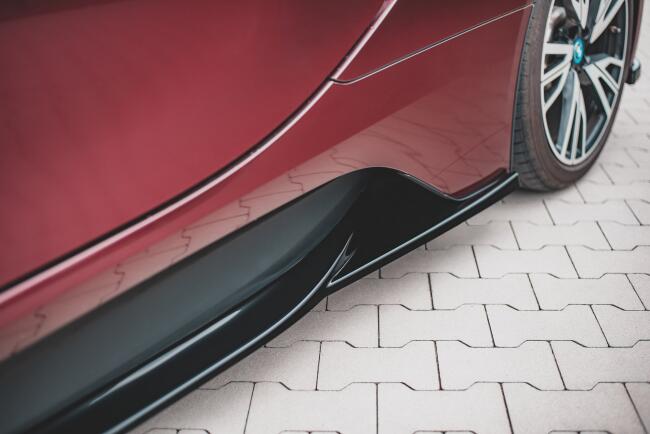 Maxton Design Seitenschweller (Paar) für BMW i8 Hochglanz schwarz