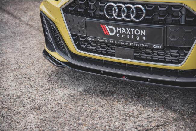 Maxton Design Frontlippe V.2 für Audi A1 GB S-Line Hochglanz schwarz