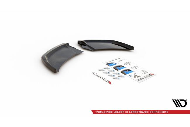 Maxton Design Diffusor Flaps für Audi A1 GB S-Line Hochglanz schwarz