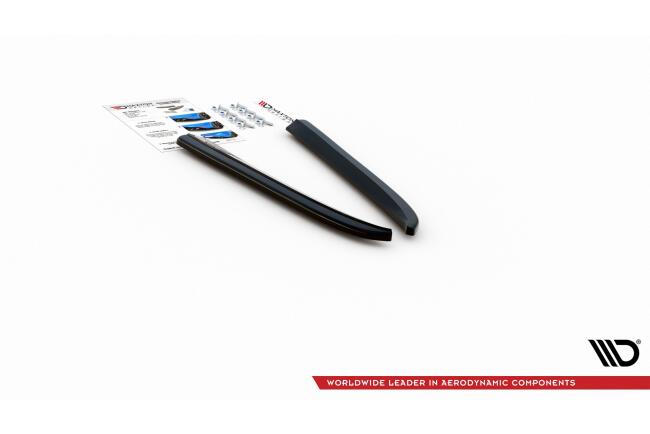 Maxton Design Diffusor Flaps für Jaguar XJ X351 Hochglanz schwarz