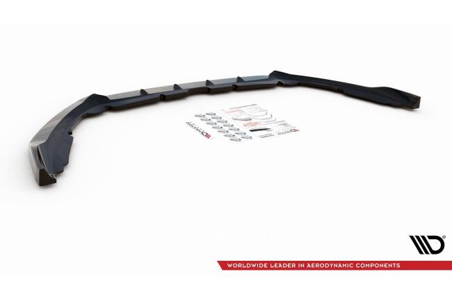 Maxton Design Frontlippe für Ford Mondeo Mk5 Facelift Hochglanz schwarz