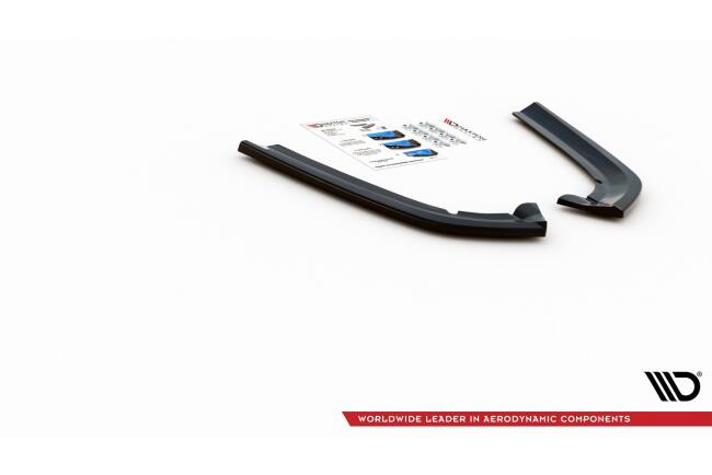 Maxton Design Diffusor Flaps für Ford Mondeo Vignale Mk5 Facelift Hochglanz schwarz