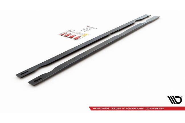 Maxton Design Seitenschweller (Paar) für VW Golf 7 GTI TCR Hochglanz schwarz