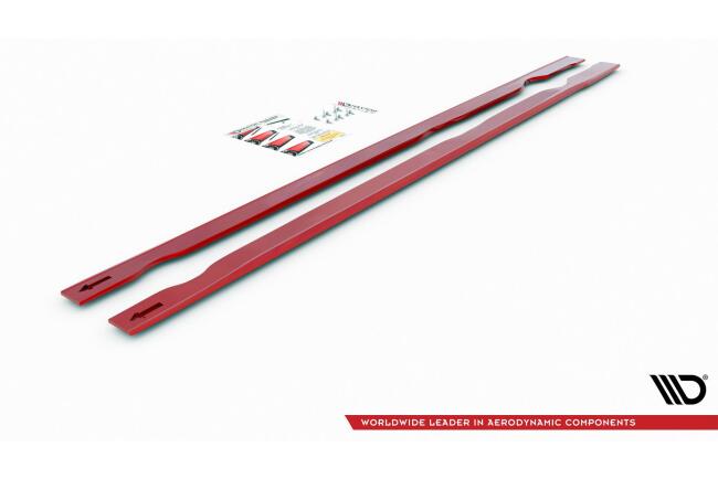 Maxton Design Seitenschweller (Paar) für VW Golf 7 GTI TCR Hochglanz schwarz