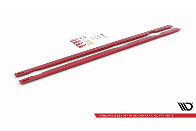 Maxton Design Seitenschweller (Paar) für VW Golf 7 GTI TCR Hochglanz schwarz