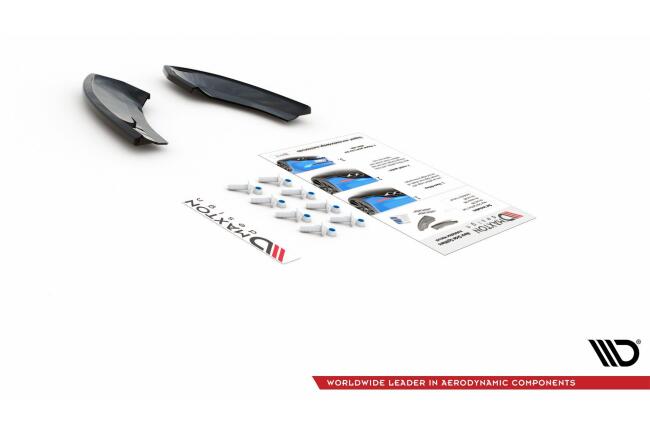 Maxton Design Diffusor Flaps für VW Golf 7 GTI TCR Hochglanz schwarz