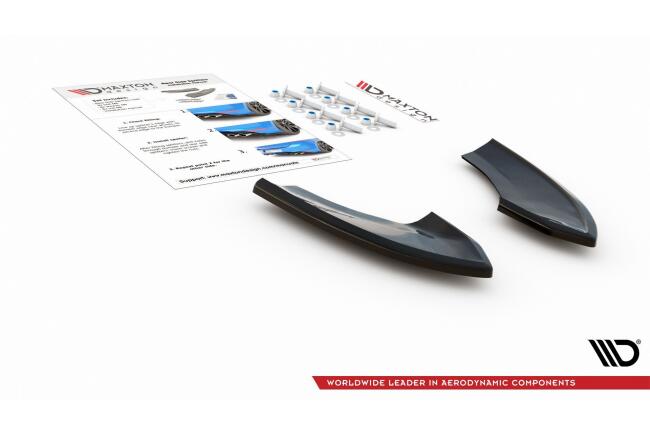 Maxton Design Diffusor Flaps für VW Golf 7 GTI TCR Hochglanz schwarz