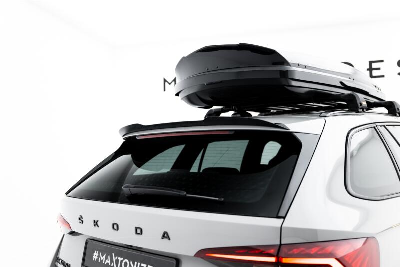 Maxton Design Heckspoiler Lippe für Skoda Octavia 4 IV Kombi Hochglanz schwarz