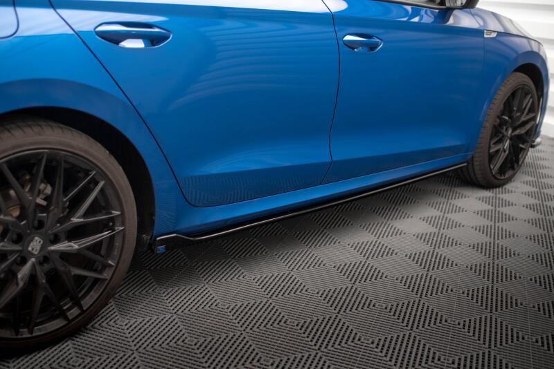 Maxton Design Seitenschweller (Paar) V.1 für Skoda Octavia 4 IV Hochglanz schwarz