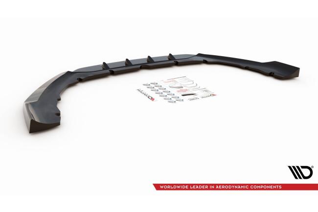 Maxton Design Frontlippe für Ford S-Max Mk2 Facelift Hochglanz schwarz