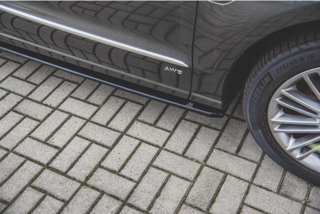 Maxton Design Seitenschweller (Paar) für Ford S-Max Mk2 Facelift Hochglanz schwarz