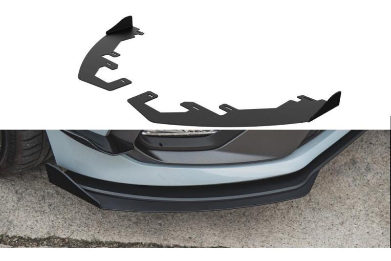 Maxton Design Street Pro Diffusor Flaps für Ford Fiesta ST / ST-Line Mk8 Hochglanz schwarz