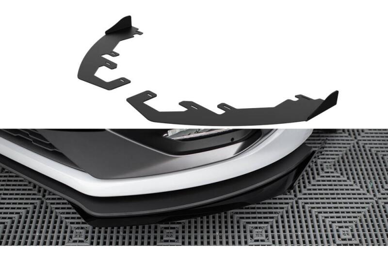 Maxton Design Street Pro Diffusor Flaps für Ford Fiesta ST / ST-Line Mk8 Hochglanz schwarz