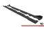 Maxton Design Street Pro Seitenschweller (Paar) V.2 für Ford Fiesta ST / ST-Line Mk8 matt schwarz mit Hochglanz Flaps