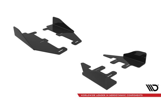 Maxton Design Street Pro Schweller Flaps für Ford Fiesta ST / ST-Line Mk8 Hochglanz schwarz