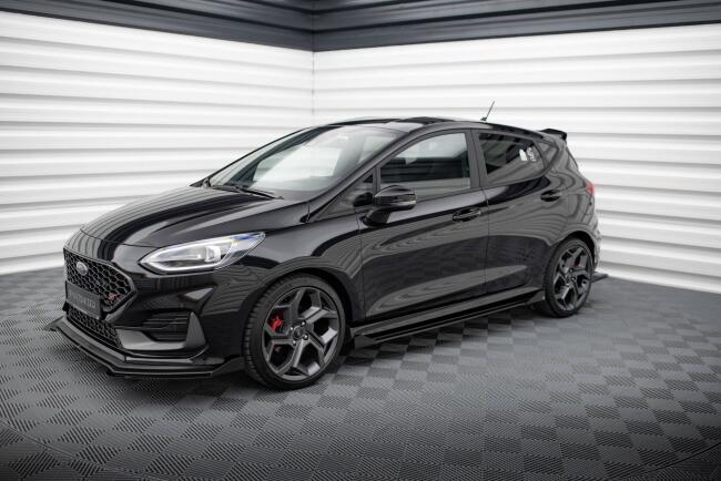 Maxton Design Street Pro Schweller Flaps für Ford Fiesta ST / ST-Line Mk8 Hochglanz schwarz