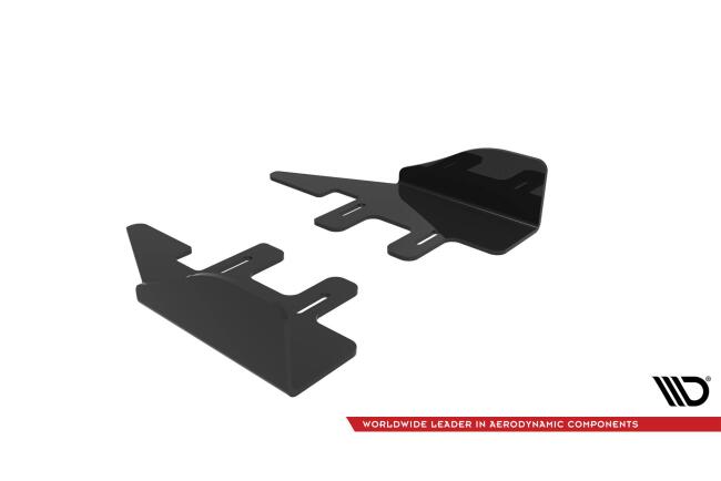 Maxton Design Street Pro Schweller Flaps für Ford Fiesta ST / ST-Line Mk8 Hochglanz schwarz