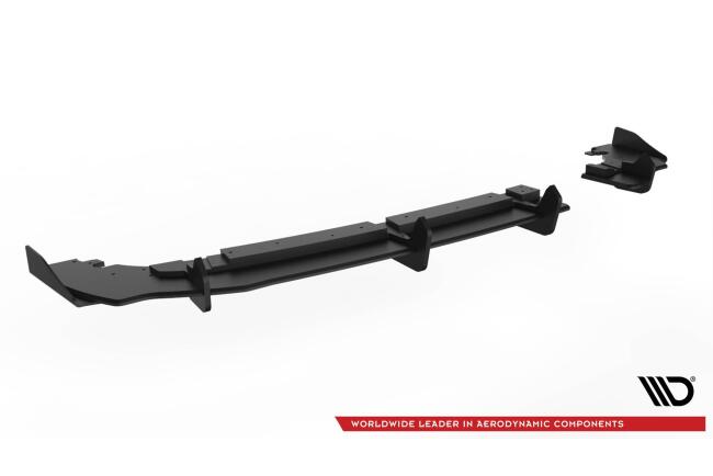 Maxton Design Street Pro Heckdiffusor für Ford Fiesta ST Mk8 Hochglanz schwarz mit Flaps