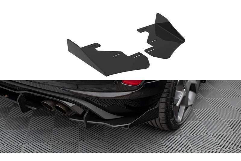 Maxton Design Street Pro Heckdiffusor Flaps für Ford Fiesta ST Mk8 Hochglanz schwarz