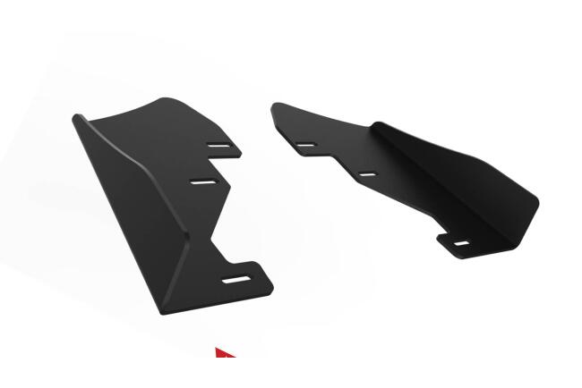 Maxton Design Street Pro Heckdiffusor Flaps für Ford Fiesta ST Mk8 Hochglanz schwarz