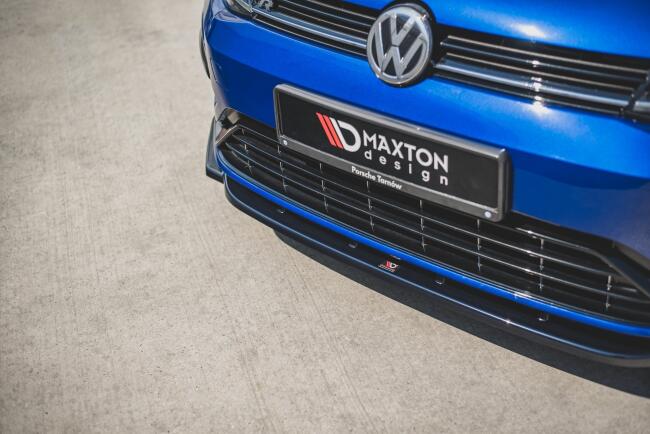 Maxton Design Frontlippe V.9 für VW Golf 7 R / R-Line / R-Line Facelift ab 03/2017 Hochglanz schwarz