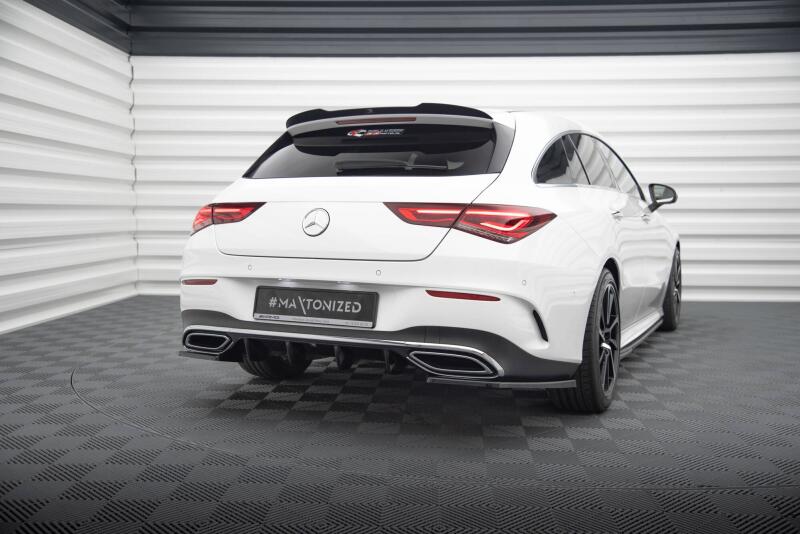 Maxton Design Heckdiffusor für Mercedes CLA Shooting Brake AMG-Line X118 Hochglanz schwarz