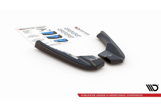 Maxton Design Diffusor Flaps V.2 für Audi RS3 8V Sportback Facelift Hochglanz schwarz