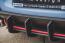 Maxton Design Street Pro Heckdiffusor V.2 für Hyundai I30 N Mk3 Hatchback schwarz rot