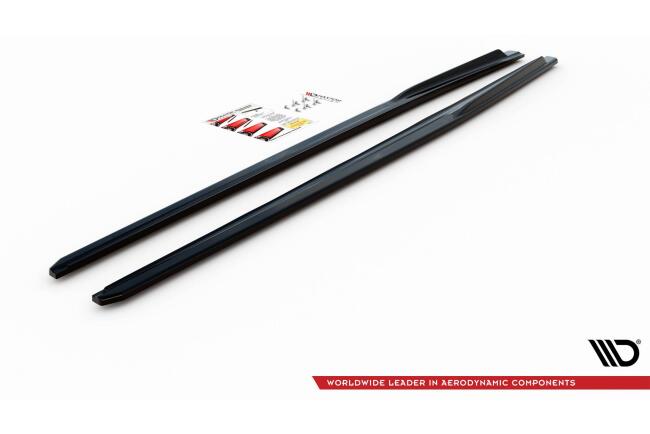 Maxton Design Seitenschweller (Paar) V.2 für Audi RS3 8V Sportback Facelift Hochglanz schwarz