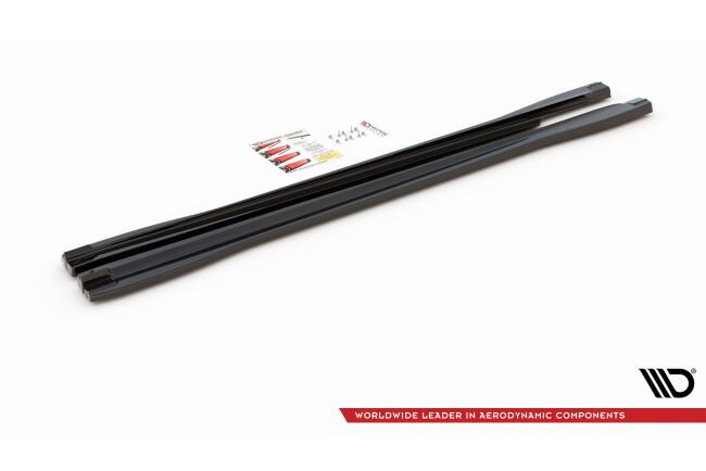 Maxton Design Seitenschweller (Paar) für Audi RSQ3 F3 Hochglanz schwarz