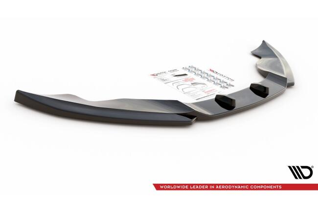 Maxton Design Frontlippe für Audi Q7 4L S-Line Hochglanz schwarz