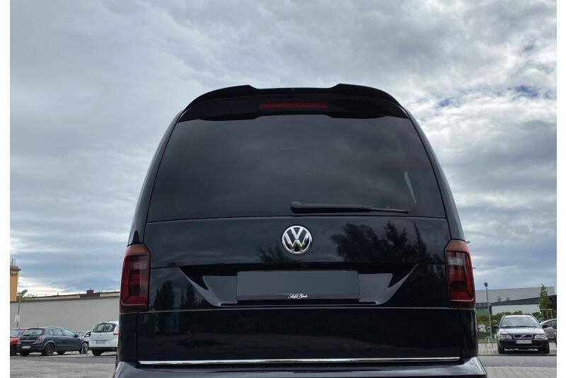 Maxton Design Heckspoiler Lippe für VW Caddy 4 Hochglanz schwarz