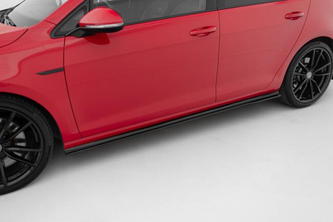 Maxton Design Street Pro Seitenschweller (Paar) V.2 für VW Golf 7 R-Line / R Facelift ab 03/2017 matt schwarz