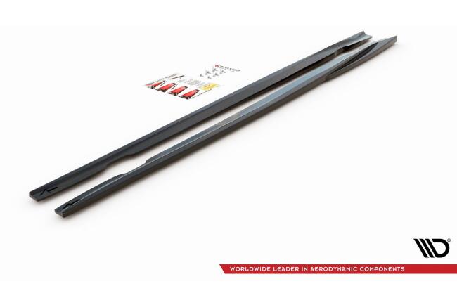 Maxton Design Seitenschweller (Paar) für Opel Insignia A OPC Facelift Hochglanz schwarz