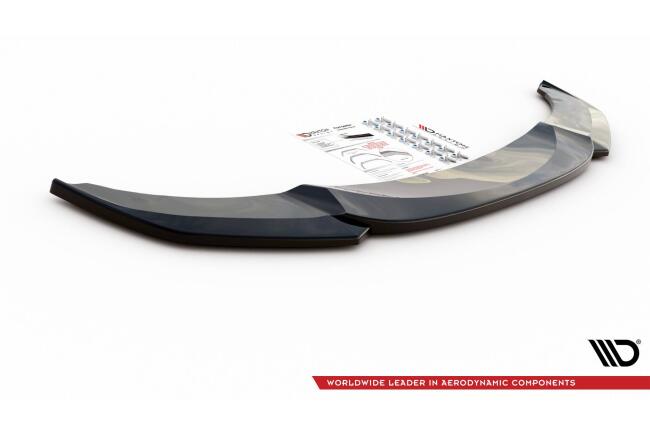 Maxton Design Frontlippe V.4 für BMW 5er F10 / F11 M Paket Hochglanz schwarz