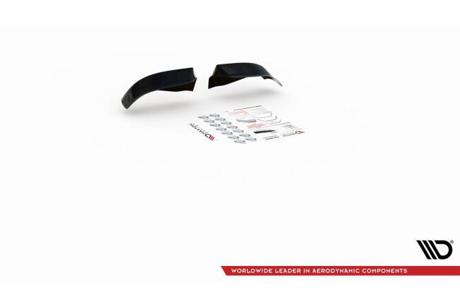 Maxton Design Frontlippe Flaps für BMW M5 E39 Hochglanz schwarz