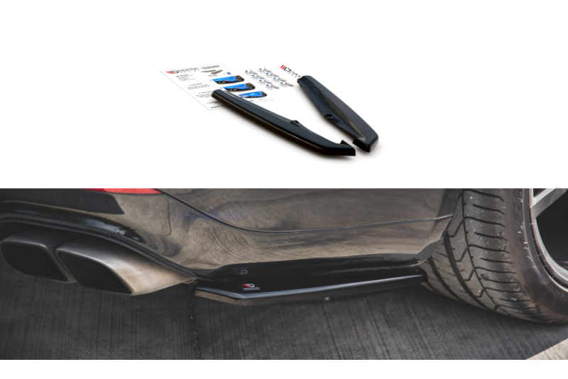 Maxton Design Diffusor Flaps für Porsche Panamera Turbo 970 Facelift Hochglanz schwarz