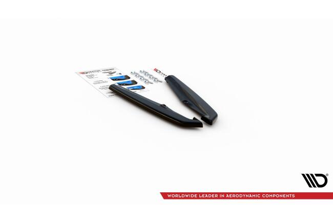 Maxton Design Diffusor Flaps für Porsche Panamera Turbo 970 Facelift Hochglanz schwarz